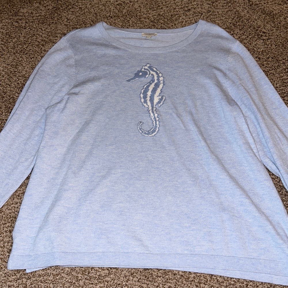 Talbots Seahorse Pullover